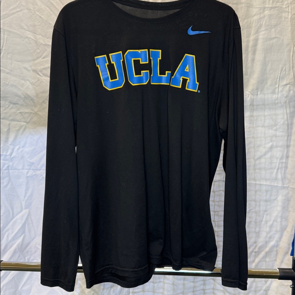 UCLA Nike Black Long sleeve dry fit Tee.